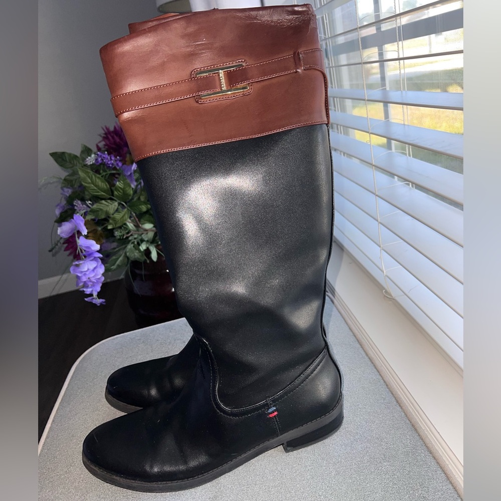 Tommy Hilfiger Leather Black/Brown boots